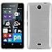 Produktbild PhoneNatic Case für Microsoft Lumia 430 Dual Hülle Silikon weiß brushed + 2 Schutzfolien