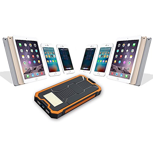 Newrita Batterie Externe 16000mAh Chargeur Solaire avec 2ports Batterie Solaire Portable avec LED Batterie de Secours pour iPhone iPad Samsung HTC LG Smartphone Tablette etc Orange reviews Newrita Batterie Externe 16000mAh Chargeur Solaire avec 2ports Batterie Solaire Portable avec LED Batterie de Secours pour iPhone iPad Samsung HTC LG Smartphone Tablette etc Orange