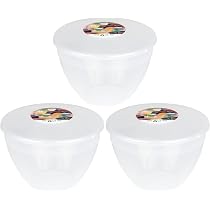 Just Pudding Basins Clear 2 Pint 1.14lt Basin (3 Pack) Food Safe 1 ...