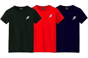 ASH BIRD Men's 3-Pack Gym T-Shirt Running Dry Fit T-Shirt Athletic Outdoor Short Sleeve Sports Top for Comfortable Workouts