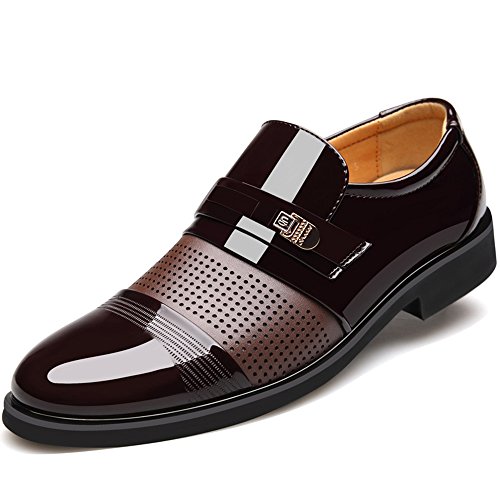 Men's Stylish Formal Oxford Wedding Dress Shoes Moccasin Slip-On Loafers