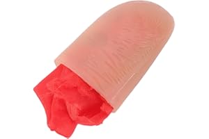 STOBOK Magic Trick Fingers Fake Fingers Soft Thumb Tips Stage Show Prop Prank Toy with Red Silk Training Cloth