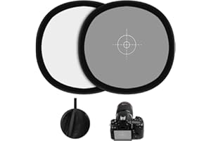 Yanuoda 18% White Balance Card - Grey Cards 30x30cm Pop-Up Collapsible Photography Target with Storage Bag, Foldable Portable Reflector for DSLR/Mirrorless Camera