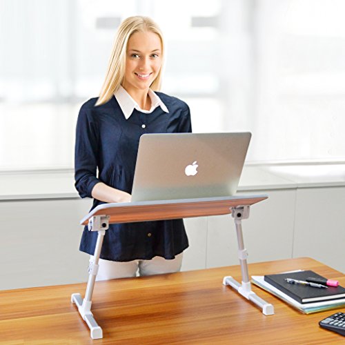 [2 Jahre Garantie] Avantree Verstellbarer Bett Tablett Laptop Betttisch, Tragbarer Laptoptisch Laptopständer, Klappbarer Sofa Frühstücks Tisch Notebooktisch Bücherständer – Minitable - 5
