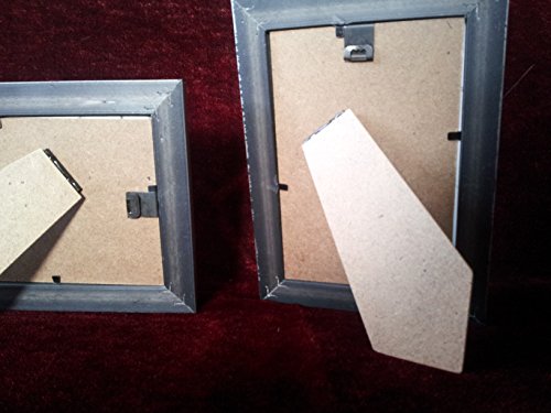 2er Set Fotorahmen Bilderrahmen 10×15 Antik Silber Rahmen Bilder mit Glasscheibe - 2