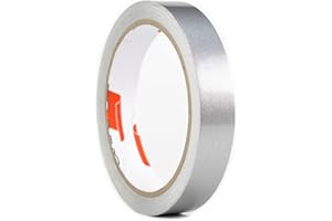 ‎1A STYLE STICKER Auto Zierstreifen Silber Metallic Folie Folienstreifen Glänzend Autodekor Folie Pinstripes Silver (25mm, Silber)