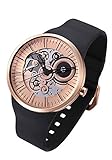 ODM Uhr rosé Quarz Silikonband moderne Herrenarmbanduhr Skeletiert DD158-05