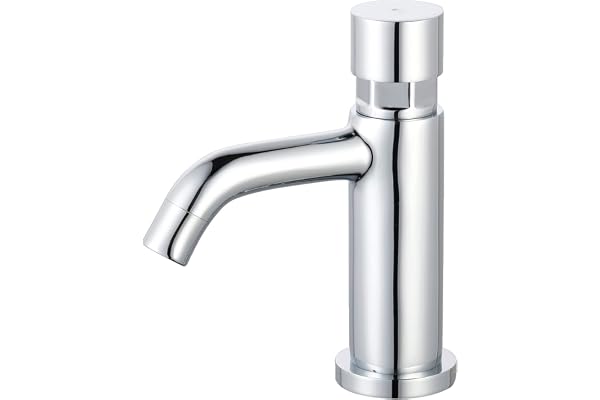Essebagno Cilindro push robinet lave-mains chrome eau froide