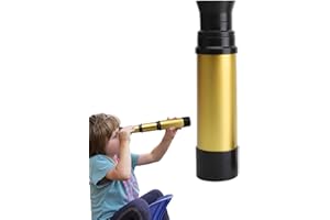SUPATMUL Télescope Pirate pour en-fants, Télescope De Poche Rétractable Monoculaire, Jouet Longue-Vue Portable pour Regarder des Jeux, Voyage, Randonnée, Jouets Scientifiques Éducatifs pour en-fants 2-12
