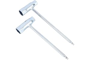Aigend Llave para bujías - Paquete de 2 llaves para bujías con mango en T Llave de tubo T27 compatible con STIHL TS400 TS350 TS360