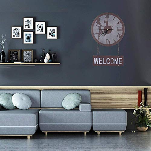 Mkjbd Linterna de Pared Lámpara de Jardín Lámpara de Pared Lámpara de Pared American Beauty Industry Reloj de Pared Lámparas de Pared Retro Lámparas de Sala Restaurante Bar Puerta Decorativa Led Lámp