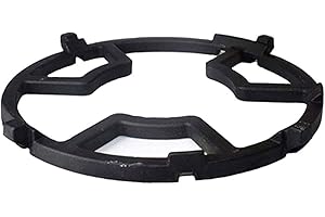 Hihey Anillo de Soporte Wok de Hierro Fundido Anillo Superior para quemadores de Gas Cocina, Camping Posavasos de Cocina de Hierro Fundido Antideslizantes universales para Cocina