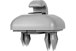 NASSMOSSE Supporto per gancio parasole per interni auto compatibile con A3 A4 A5 Q3 Q5 grigio