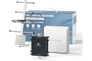 ANNTLENT Empfangsverstärker Handy für alle Netzanbieter in Deutschland, E-plus/O2/T-Mobile, Mobilfunk Signalverstärker Band 20/8, Kompatibel 4G 3G 2G GSM LTE, 70dB Maximale Verstärkung