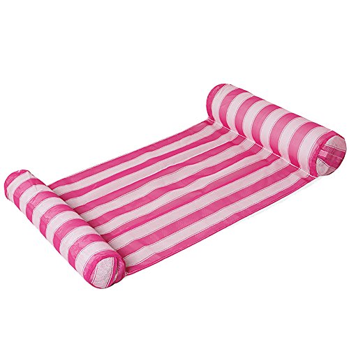 Preisvergleich Produktbild Pool Hängematte OMOUP Wasserhängematte Lounge Aufblasbares Wasserliege Wasserhängematte Schwimmhängematte (Rosa)
