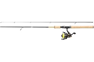 Abu Garcia Cardinal Pro Ensemble Canne à pêche et Moulinet – Configuration de leurres pour pêche aux carnassiers – Perche, Truite, Noir/doré