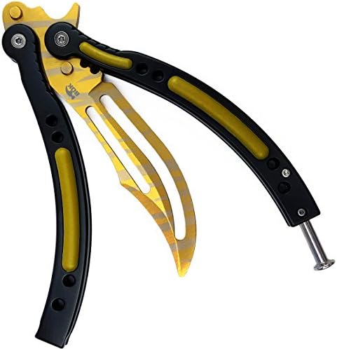 BOKHAMMER - CS GO Balisong Butterfly TIGER TOOTH Trainer Practice Knife