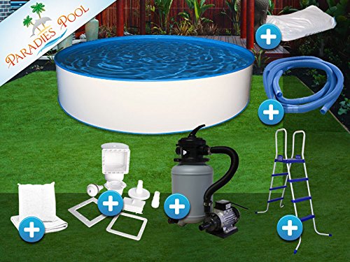 Pool Set Easy 3,00x1,20m rund Stahlwandbecken Komplettset Aufstellbecken