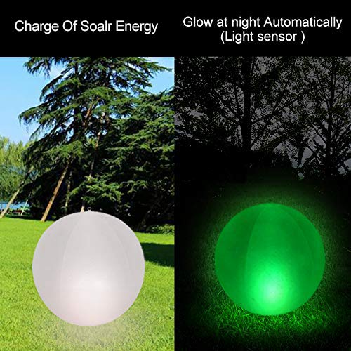 Luz Solar de Jardín,LED Exterior Solar de Globo IP68 Impermeable Luces