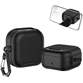Rongep [Leather-Texture] Samsung Galaxy Buds4 Pro/Buds 4 i&ccedil;in Kılıf [Fonksiyonel Stant/G&uuml;venlik Kilidi Tasarımlı] Galaxy Buds