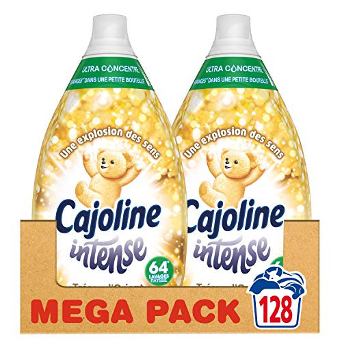 Cajoline Intense Adoucissant Concentré Trésor d'Orient 128 Lavages (Lot de 2x64 Lavages)