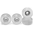 Teak Tuning Fingerboard Bearing Wheels, CNC Lathed, Clear, Set of 4