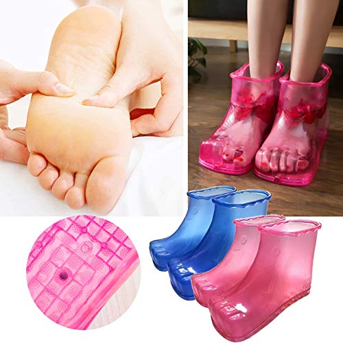 UNIQUS Women Foot Soak Bath Therapy Massage Shoes Ankle Boots Sole Relaxation Home Feet Care Hot Water Neutral Foot Soak Zapatos Mujer