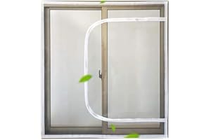 DUCHEN NEW Window Protection for Cat Protect Net Mesh with Zipper,Fly Screen Self-Adhesive Netting Anti-Mosquito Insect,Cut To Size (120x100cm, Position 10)