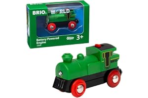 BRIO 33595 Grönt batteridrivet lok | Battery Powered Engine Train Leksakståg. För barn från 3 år. För tågälskare.