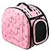 Produktbild Outdoor Travel Tragbare Faltbare Nette Weiche Pet Carrier Cage Bag Kennel mit Rutschfeste Schulterpolster für Welpen Kleine Haustier Hund Katze Größe M Rosa