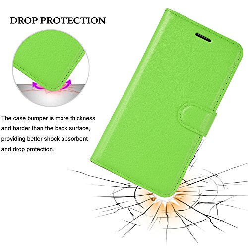 Huawei P8 Lite 2017 Hülle, IVSO Hohe Qualität Advanced Shock Absorption Technology Case Folio Tasche Cover für Huawei P8 Lite 2017 Smartphone (Für Huawei P8 Lite 2017, Grün) - 8