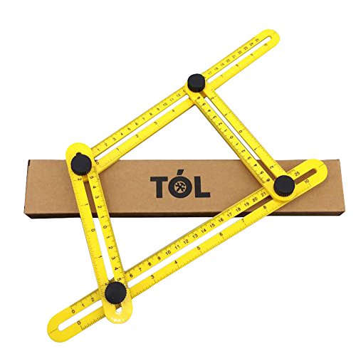 TÓL Angle-izer Form, Multi-Angle-Ruler Mehrwinkel Werkzeug , Mess-Form Mess Instrument Vorlage Schablone, Multitool für Handwerker Arbeiter Heimwerker - 5