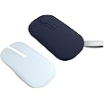 ASUS MD100 Marshmallow/Silent, Adj. DPI, Multi-Mode, with Solar Cover Wireless Optical Mouse (2.4GHz Wireless, Bluetooth, Quiet Blue)