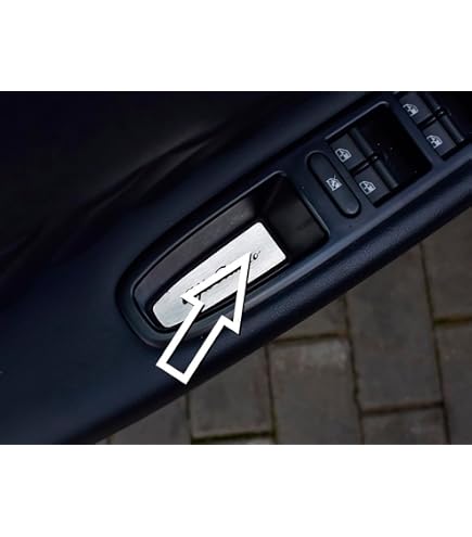 Copertura In Acciaio per Alfa_Romeo 147 & GT (937) - 2 Pezzi Regolazione dei sedili anteriori Targa Inox Metallo Spazzolato Interni Fatto Su Misura Decorazioni Tuning Accessori