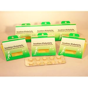 12 x Heimchenfalle Schabenfalle Klebefalle mit Köder TOP!!