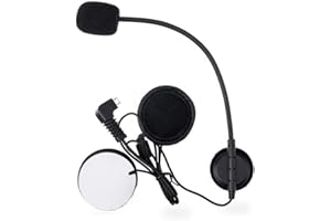 vFound Nueva versión Tipo C Interfaz Micrófono Cable para Auriculares Traje para BT-S2 y BT-S3 Auriculares de intercomunicación para Casco de Motocicleta (micrófono)
