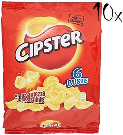 10 × Saiwa Cipster Corn Crisps Potato Chips 85g Ready Salted Snacks!