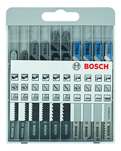 Bosch Pro Stichsägeblatt-Set Basic für Metal und Wood zum Sägen in Metall und Holz, 10tlg. -