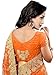 Glamify Women's Latest Design Net Embroidered Saree with Blouse Piece (Orange_Free Size)