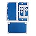 Price comparison product image perfk Carbon-Fibre Protective Vinyl Sticker for Nintendo NEW 3DS XL 3DS LL 3DSXL Blue