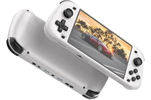 BAFUIE Consola de Juegos Portátil Retro R50S, 64/128 GB, Linux, Pantalla IPS de 5,1 Pulgadas, Consola de Juegos en Línea para Dos Jugadores