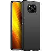 KZY İLETİŞİM Xiaomi Mi Poco x3 ile uyumlu Kapak Mat Siyah Silikon Lux Kılıf