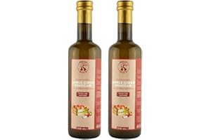 Veggy Duck - Vinaigre de Cidre de Pomme Naturel Italien avec la Mère 500ml (Lot de 2 x 500ml) - Pur | Non Filtré | Non Pasteurisé | Sans OGM | Végétalien