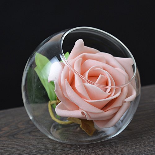 Gazechimp Kugel Ball Form , Glas Blumenvase Mikro DIY Pflanzen Blumen Terrarium Container Flasche , 12 x 11cm - 2