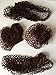 2 X NYLON SLEEP-IN HAIR NETS (DARK BROWN) WITH ELASTIC EDGE - STRETCH TO FIT