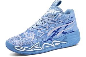 BOLOGNIFI Chaussures de Basket-Ball for Hommes, Maille Respirante, Chaussures de Sport à la Mode, Chaussures de Loisirs