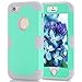 Produktbild iPhone 5S Fall, Telefon SE Fall, asstar 3 in 1 Hard PC + Soft TPU Impact Schutz Heavy Duty stoßfest bchiea Schutzhülle Case für Apple iPhone SE/iPhone 5 5S - -