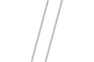 M METERXITY 2-Pack Fully Threaded Rod, M8x300mm 304 Stainless Steel Right Hand Thread Bar Studs for Furniture Anchor Bolts/Clamps/U-Bolts, Metric Threaded Screw