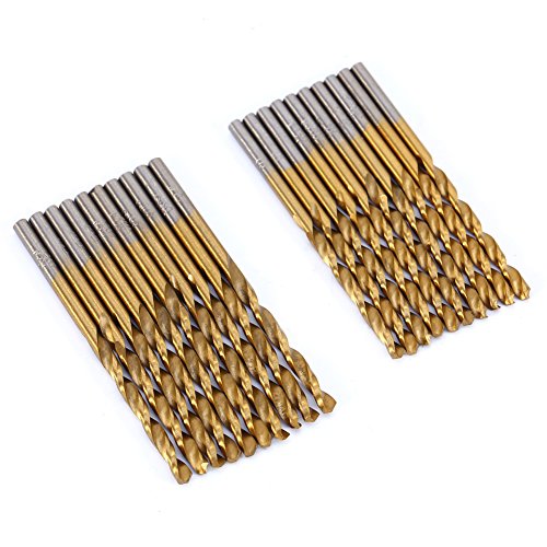 99 Stück Titanium beschichtet High-Speed-Stahl Bohrer Elektrowerkzeuge Werkzeug-Sets Tool Kit HSS-Bohrersets 1.5mm-10mm &Super Angebot - 5