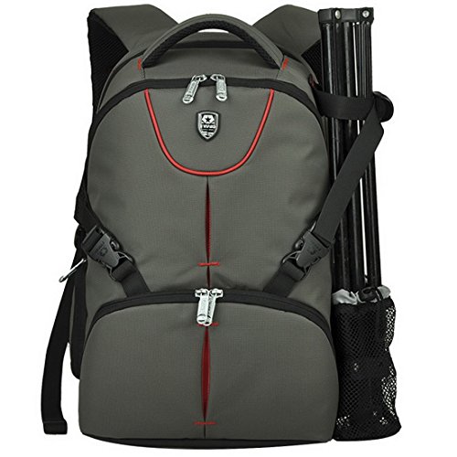 XSY Imperm  able Sac    Dos Photographe Reflex Cam  ra Sac Photo pour Canon Nikon Sony Pentax Arm  e Vert